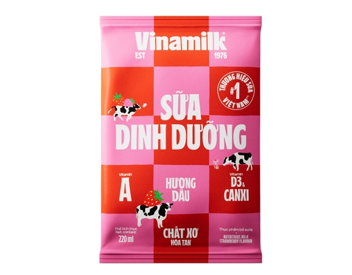 Sữa Dinh Dưỡng Vinamilk Hương Dâu Chai 220ml Vinamilk ảnh 0