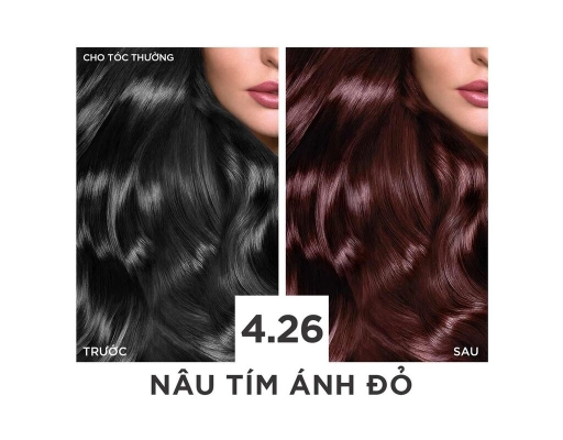 Kem Nhuộm Excellence Purple Brown Nâu Tím Ánh Đỏ #4.26 L'Oreal ảnh 1