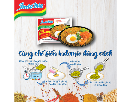 Mì Xào Khô Goreng Vị Đặc Biệt 85g Indomie ảnh 1