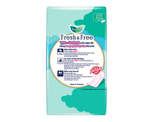 Băng Vệ Sinh Fresh & Free Siêu Mỏng Không Cánh 20 Miếng Laurier ảnh 1