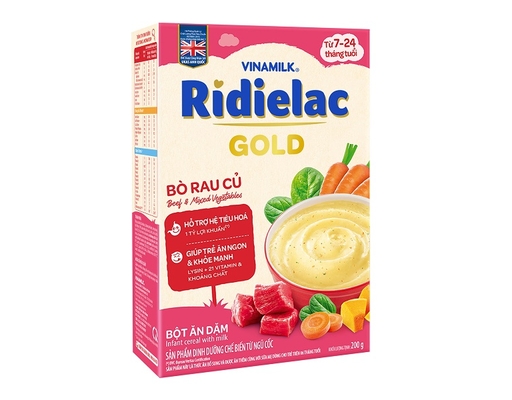 Bột Ăn Dặm Bò Rau Củ 200g RiDielac Gold ảnh 3