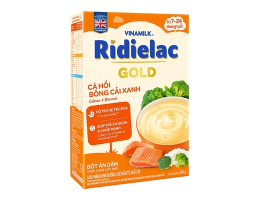Bột Ăn Dặm Cá Hồi Bông Cải Xanh 200g RiDielac Gold ảnh 2