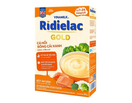 Bột Ăn Dặm Cá Hồi Bông Cải Xanh 200g RiDielac Gold ảnh 3