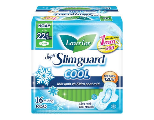 Băng Vệ Sinh Siêu Mỏng Cánh Mát Lạnh 22.5cm 16 Miếng Laurier ảnh 0