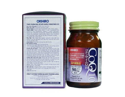 Thực Phẩm Bảo Vệ Sức Khỏe Chống Lão Hóa Coenzyme Q10 90 Viên Orihiro ảnh 1