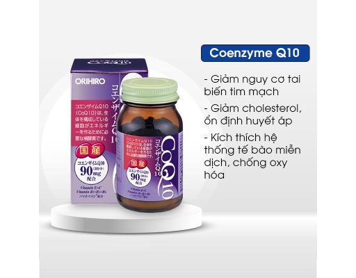 Thực Phẩm Bảo Vệ Sức Khỏe Chống Lão Hóa Coenzyme Q10 90 Viên Orihiro ảnh 2
