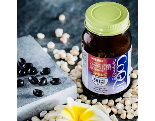 Thực Phẩm Bảo Vệ Sức Khỏe Chống Lão Hóa Coenzyme Q10 90 Viên Orihiro ảnh 3