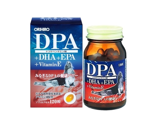 Thực Phẩm Bảo Vệ Sức Khỏe Viên Uống Bổ Não DPA, EPA 120 Viên Orihiro ảnh 0