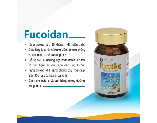 Thực Phẩm Bảo Vệ Sức Khỏe Fucoidan Vegetable Capsules 30 Viên Fine Japan ảnh 3