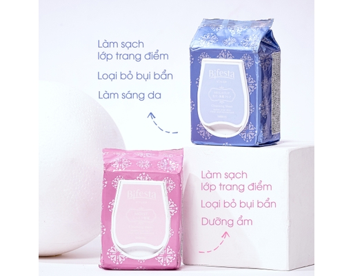 Khăn Ướt Tẩy Trang Dưỡng Ẩm Và Sáng Da Cleansing Sheet Brightup O 46 Miếng Bifesta ảnh 2