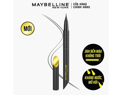 Bút Kẻ Mắt Nước Sắc Mảnh Hyper Sharp Extreme Liner Màu Đen - Black 0.4g MAYBELLINE ảnh 2