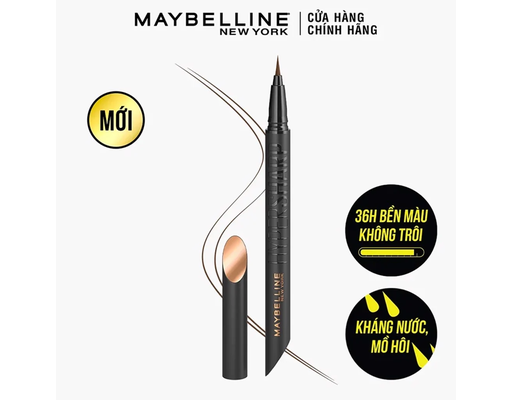 Bút Kẻ Mắt Nước Sắc Mảnh Hyper Sharp Extrem Liner Màu Nâu - Brown 0.4g MAYBELLINE ảnh 3