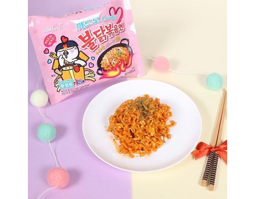 Mì Khô Gà Cay Carbonara Phô Mai Samyang Hot Chicken Ramen Carbonara Flavor 5 Gói 130g Samyang ảnh 2