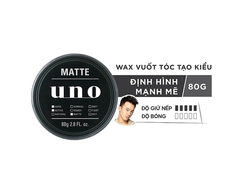 Sáp Vuốt Tóc Tạo Kiểu Định Hình Mạnh Mẽ 80g Uno ảnh 1