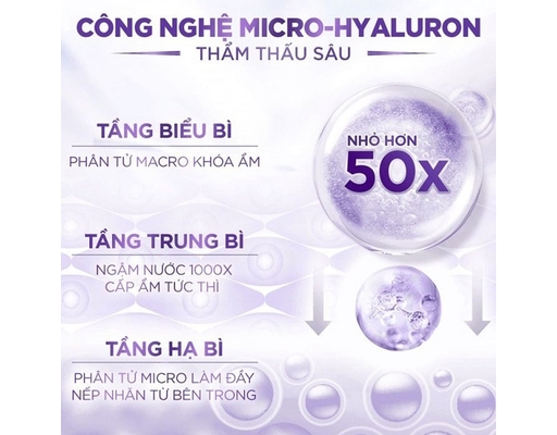 Nước Tẩy Trang Làm Sạch Và Cấp Ẩm Revitalift Hyaluronic Acid Micellar Water 400ml L'Oreal ảnh 2