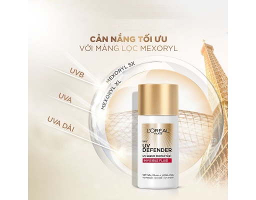 Dưỡng Chất Chống Nắng Invisible Fluid SPF50+ PA++++ 50ml L'Oreal ảnh 2