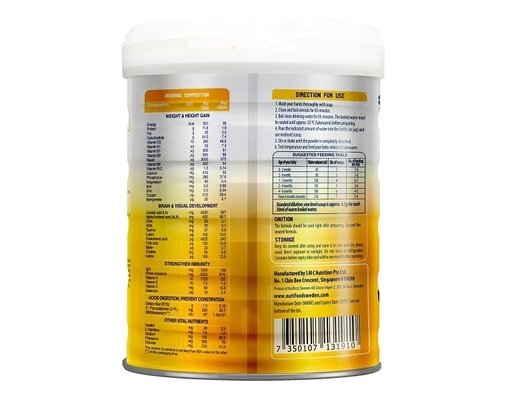 Sữa Bột Growplus+ Vàng Cho Bé 0-12 Tháng 800g Nutifood ảnh 2