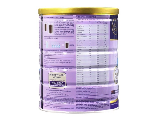 Sữa Bầu Hương Chocolate 800g Anmum Materna ảnh 2