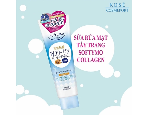 Sữa Rửa Mặt Tẩy Trang Softymo Collagen 190g Kosé ảnh 1