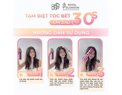 Dầu Gội Khô Cho Tóc Bết Rối 200ml Girlz Only ảnh 2