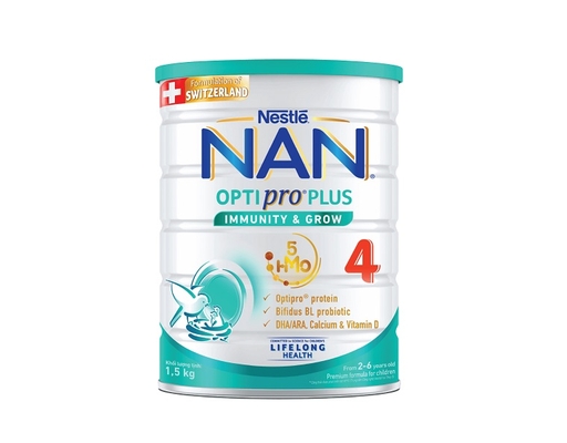 Sữa Bột Nan Optipro Plus 5HMOS Số 4 Cho Bé 2-6 Tuổi 1.5kg Nestlé ảnh 0