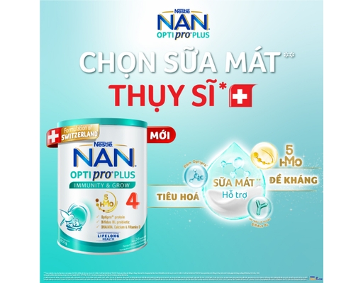 Sữa Bột Nan Optipro Plus 5HMOS Số 4 Cho Bé 2-6 Tuổi 1.5kg Nestlé ảnh 3