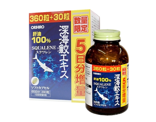 Thực Phẩm Bảo Vệ Sức Khỏe Viên Uống Dầu Gan Cá Mập 390 Viên Orihiro ảnh 0