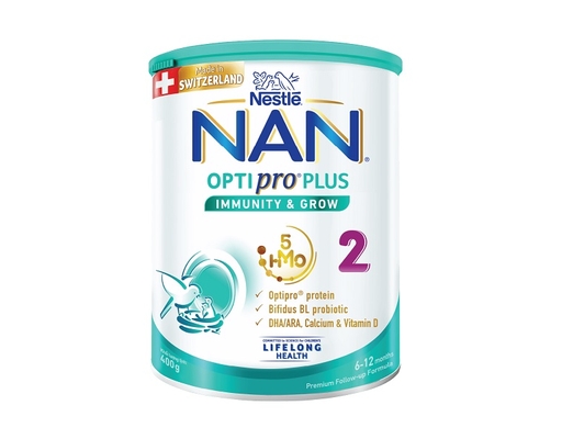 Sữa Bột Nan Optipro Plus 5HMOS Số 2 Cho Bé 6-12 Tháng 400g Nestlé ảnh 0