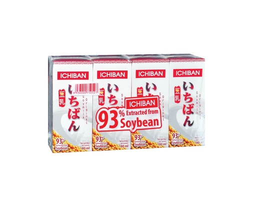 Lốc 4 Hộp Sữa Đậu Nành Nguyên Chất Ichiban 180ml Ichiban ảnh 0
