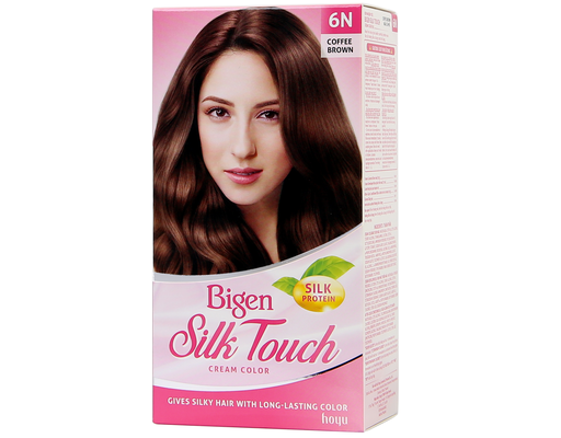 Kem Nhuộm Tóc Silk Touch Màu 6N - Nâu Cà Phê 80ml Bigen ảnh 0