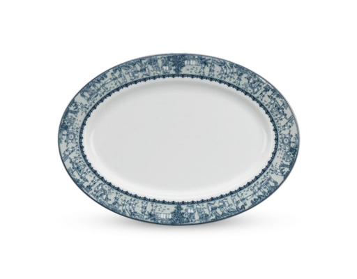 Dĩa Oval 25cm Jasmine Vinh Quy Nhạt Minh Long ảnh 0