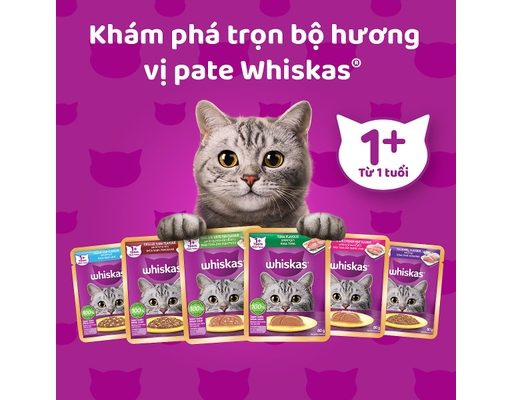 Thức Ăn Cho Mèo Lớn Vị Cá Ngừ 80g Whiskas ảnh 7