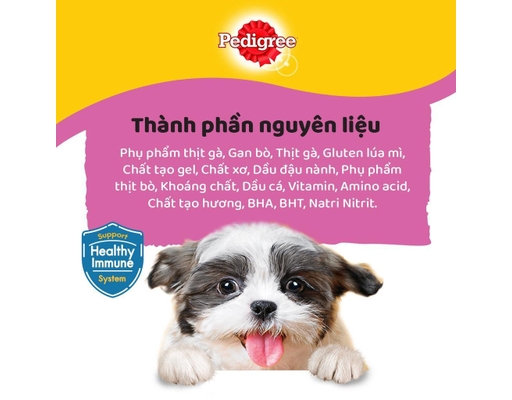 Thức Ăn Cho Chó Con Vị Gà Nấu Sốt 130g Pedigree ảnh 2