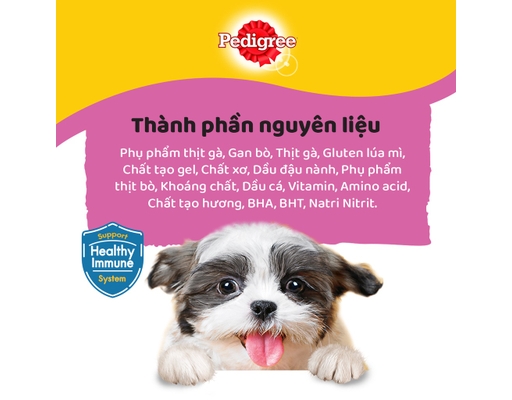 Thức Ăn Cho Chó Vị Gà Nấu Sốt 130g Pedigree ảnh 3