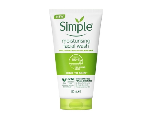 Sữa Rửa Mặt Sạch Sâu Cho Da Thường Moisturising Facial Wash 150ml Simple ảnh 0