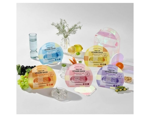 Mặt Nạ Dưỡng Sáng Và Chăm Sóc Da Mụn Stem Cell Vit Mask White & AC Care 30g Banobagi ảnh 2