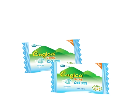 Kẹo Ngâm Thảo Dược Eugica Candy Cool Extra Túi 15 Viên 35g MEGA We care ảnh 3