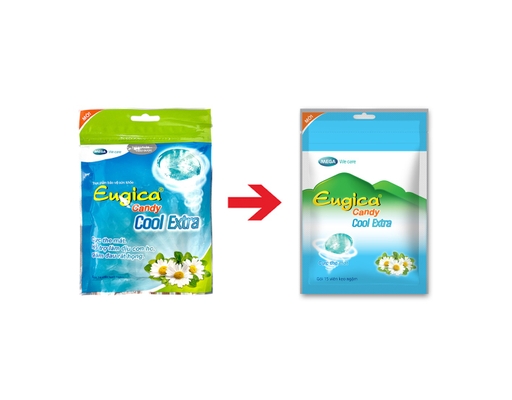 Kẹo Ngâm Thảo Dược Eugica Candy Cool Extra Túi 15 Viên 35g MEGA We care ảnh 4