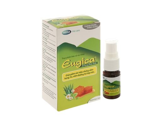 Thực Phẩm Bảo Vệ Sức Khỏe Xịt Họng Thảo Dược Eugica 10ml MEGA We care ảnh 3