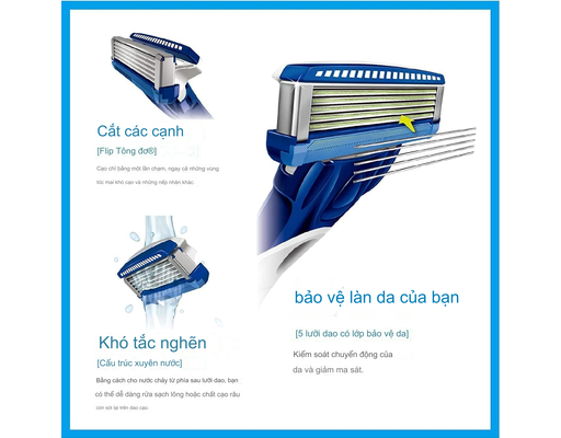 Lưỡi Dao Cạo 5 Lưỡi Dao Hydro 5 4 Cái Schick ảnh 6