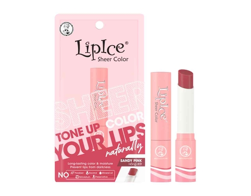 Son Dưỡng Sheer Color Sandypink Màu Hồng Đất 2.4g LipIce ảnh 0
