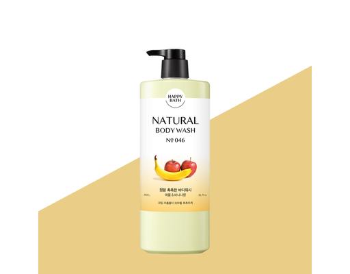 Sữa Tắm Natural Hương Táo Và Chuối No 046 900g Happy Bath ảnh 1