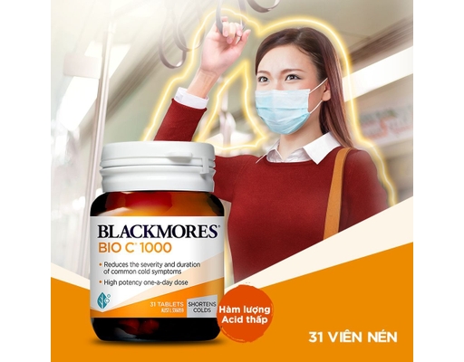 Thực Phẩm Bảo Vệ Sức Khỏe Viên Uống Bổ Sung Vitamin C Bio C 1000Mg 31 Viên BLACKMORES ảnh 2