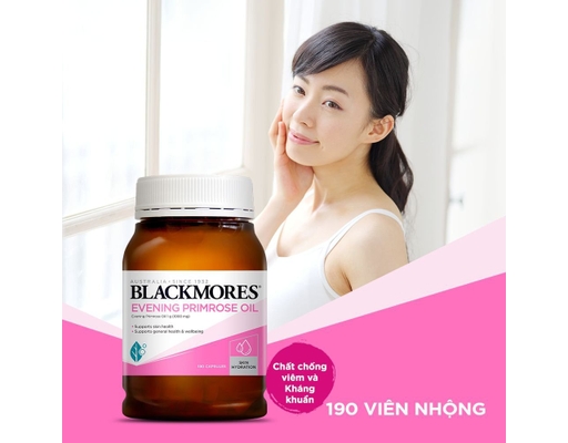 Thực Phẩm Bảo Vệ Sức Khỏe Viên Uống Tinh Dầu Hoa Anh Thảo Evening Primrose Oil 190 Viên BLACKMORES ảnh 3