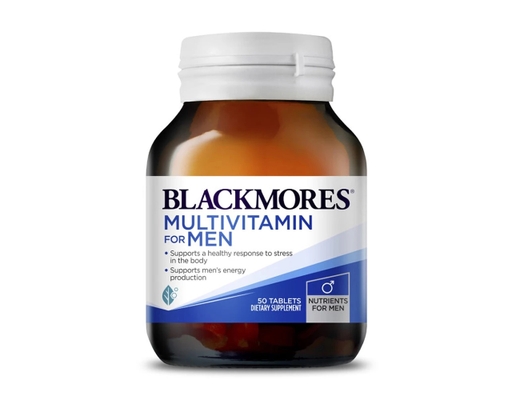 Thực Phẩm Bảo Vệ Sức Khỏe Viên Uống Hỗ Trợ Sức Khỏe Cho Nam Giới Multivitamin For Men 50 Viên BLACKMORES ảnh 0