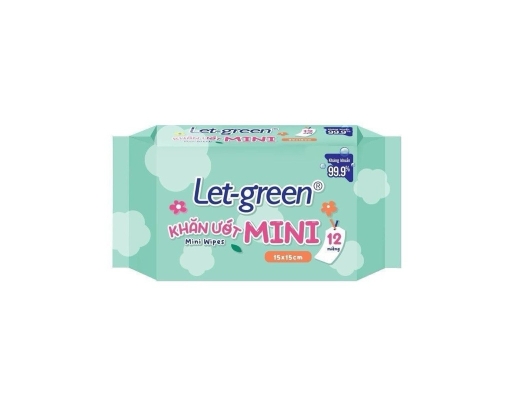 Lốc 6 Gói Khăn Ướt Mini 12 Miếng Let-green ảnh 3