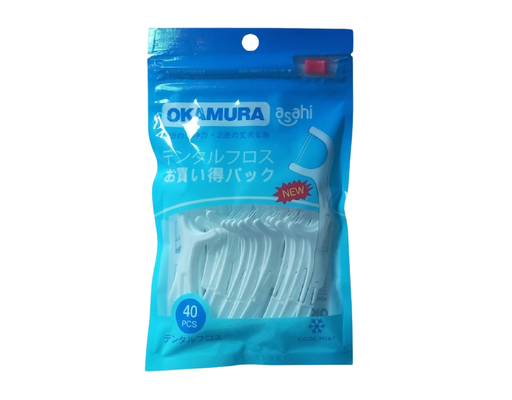 Tăm Chỉ Kẽ Răng Đôi 40 Cây Okamura ảnh 0