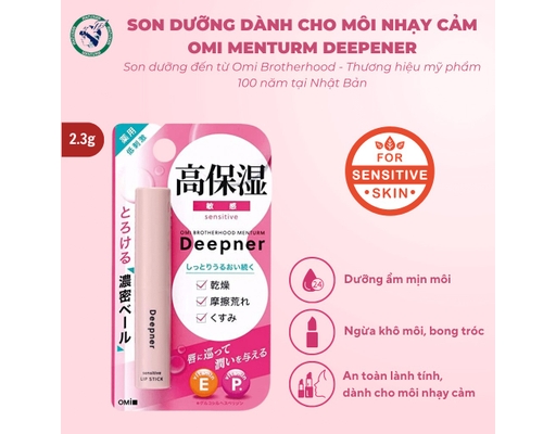 Son Dưỡng Dành Cho Môi Nhạy Cảm Deepner Sensitive Lip Stick 2.3g Omi Brotherhood ảnh 1