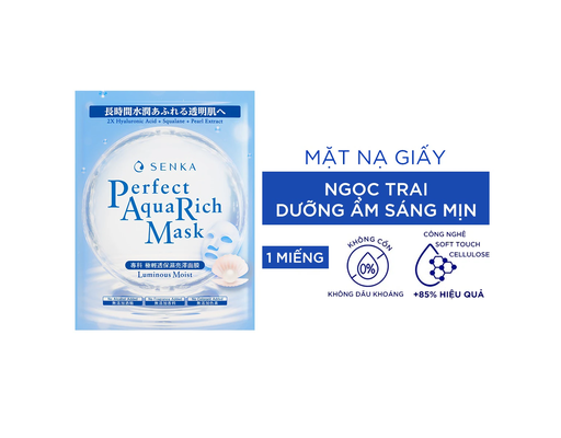 Mặt Nạ Dưỡng Trắng Luminous Moist 21g SENKA ảnh 1
