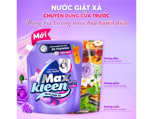 Nước Giặt Xả Cửa Trước Hương Huyền Diệu 3.6kg 3.6kg MaxKleen ảnh 1
